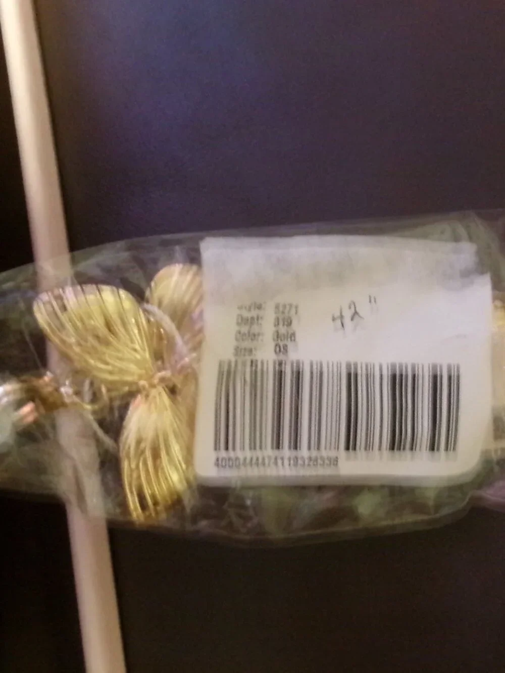 NWT Most Wanted OSFA Gold Butterfly Chain Belt